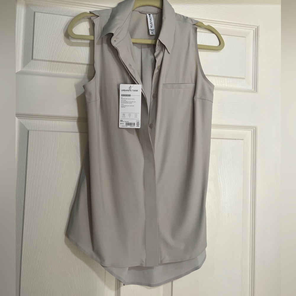 Athleta Urbanite Tank Top XS beige